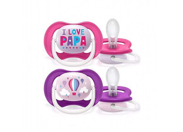 זוג מוצצים 6-18 אולטרא אייר I LOVE PAPA אוונט