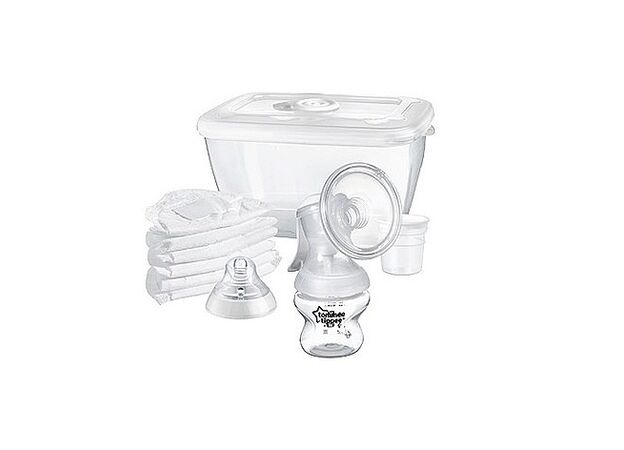 משאבת חלב ידנית הכי טבעי פיית סיליקון Tommee tippee