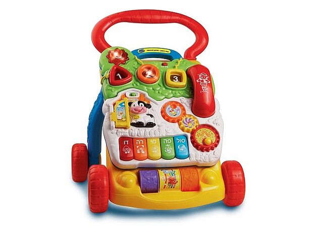 הליכון לתינוק ראשון שלי בעברית - כחול Vtech