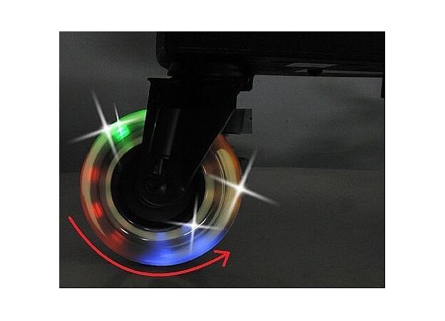 טרמפיסט עם מושב מרופד לעגלה וגלגלים מאירים COZY4 Lights