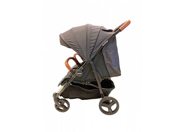 עגלת תאומים דובלו מבית אינפנטי צבע שחור INFANTI DOBLO