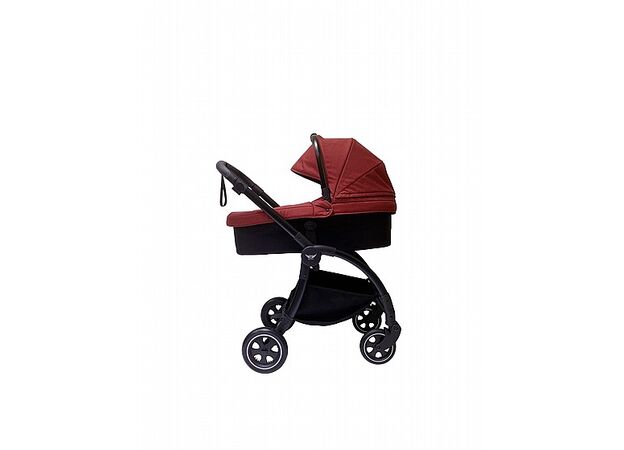 עגלה משולבת בייבי בוס בוב - קט baby-boss bobcat 2 שלד ניקל בד אפור