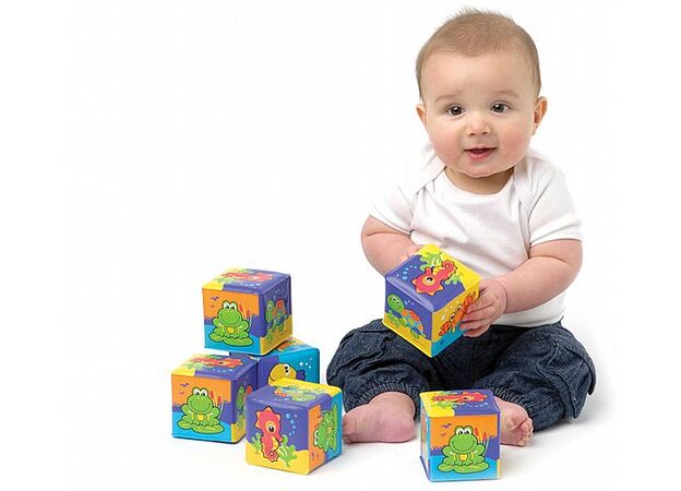 קוביות רכות לאמבטיה playgro
