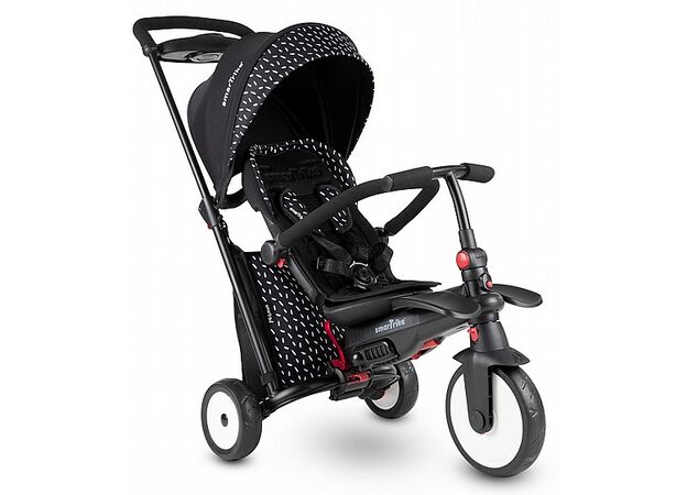 תלת אופן מתקפל סופר קומפקטי  סמארטפולד STR5 Smartfold דגם 2023 - שחור/לבן סמארט טרייק
