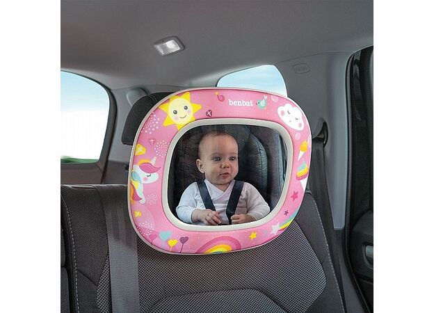 מראה לרכב לתינוק FOREST FUN עם מנגינות מרגיעות ותאורת לילה -  benbat