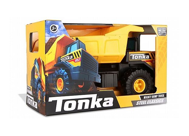 משאית עפר צהובה גדולה ממתכת tonka