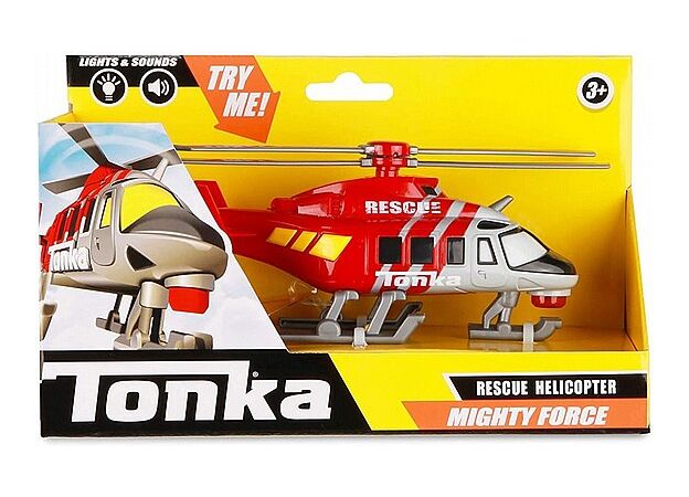 מסוק משטרה אדום צלילים וקולות ותאורה - TONKA