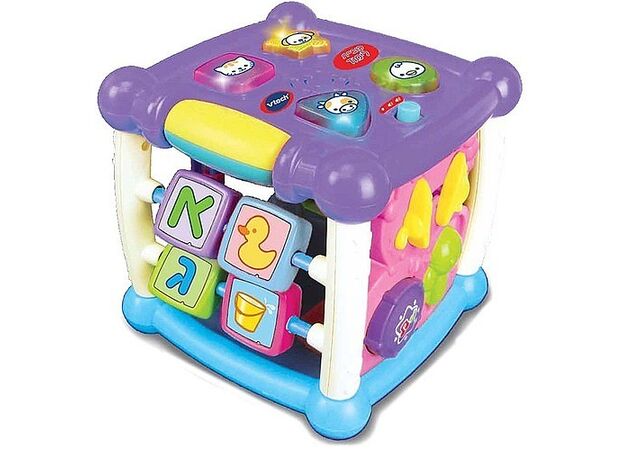 קוביית לימוד ופעילות מנגנת ומאירה בעברית -Vtech  VTH-0157