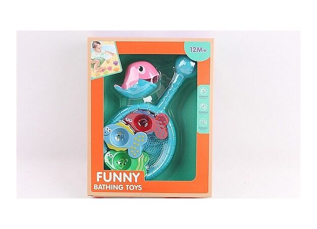 רשת עם דגים ומספרים FUNNY BATHING TOYS