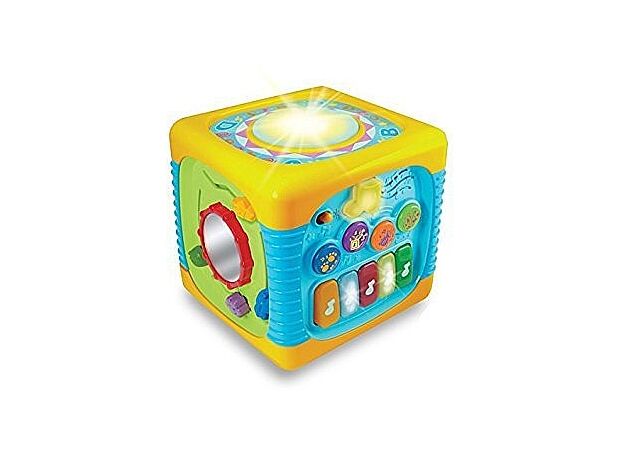 קוביית פעילות מוזיקאלית עם משחק התאם צורה Winfun