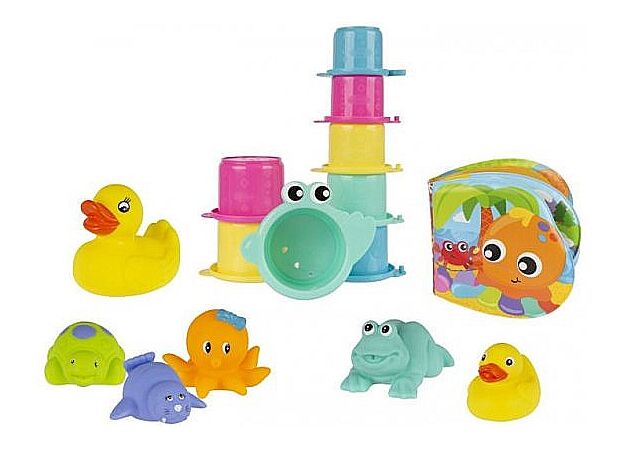 מארז מתנה לאמבטיה 15 חלקים מבית Playgro