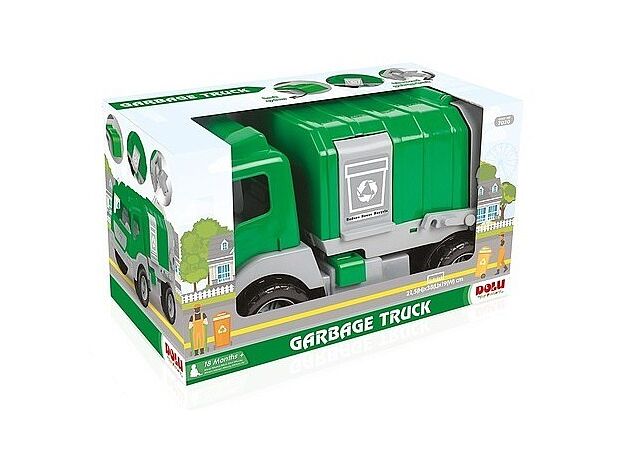 מכונית איסוף אשפה + פח Dolu Toys